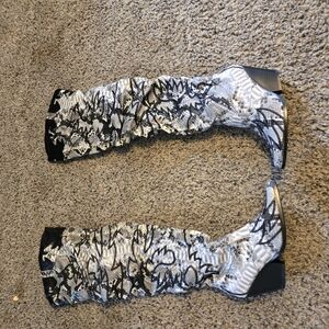 Chic Graphic Knee-High Boots